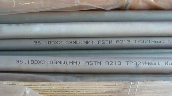 Heat Exchanger High Pressure Stainless Steel Tubing / Pipe ASTM A312 TP321